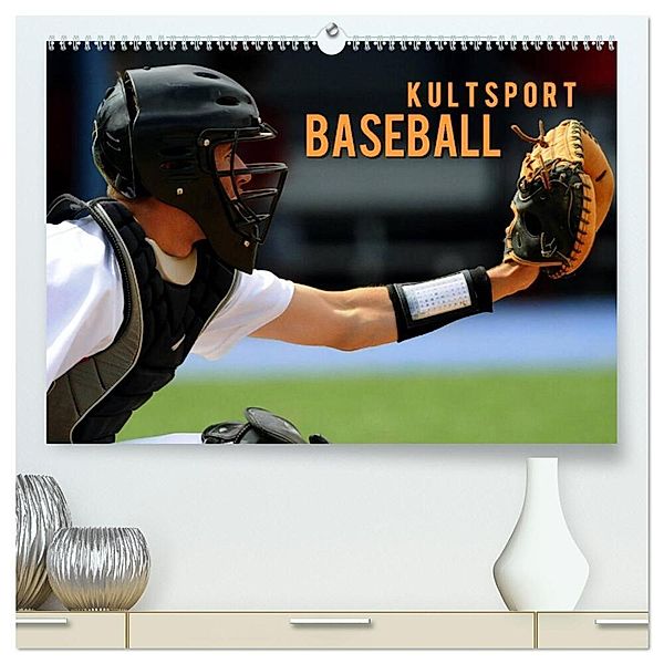 Kultsport Baseball (hochwertiger Premium Wandkalender 2025 DIN A2 quer), Kunstdruck in Hochglanz, Calvendo, Renate Bleicher