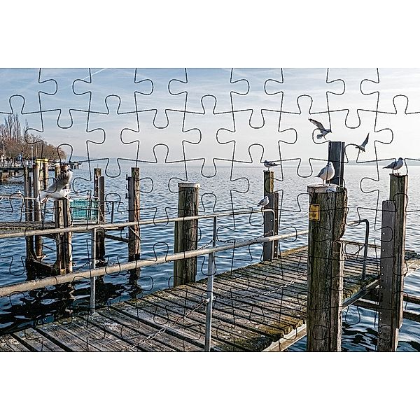 Kultur erleben im GMEINER-Verlag - Puzzle-Postkarte Bodensee 1