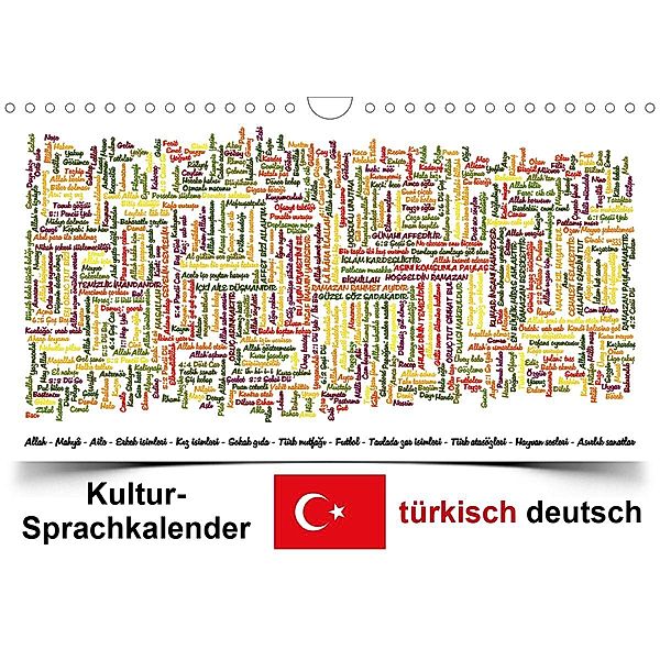 Kultur-Sprachkalender Türkisch-Deutsch (Wandkalender 2020 DIN A4 quer), Claus Liepke