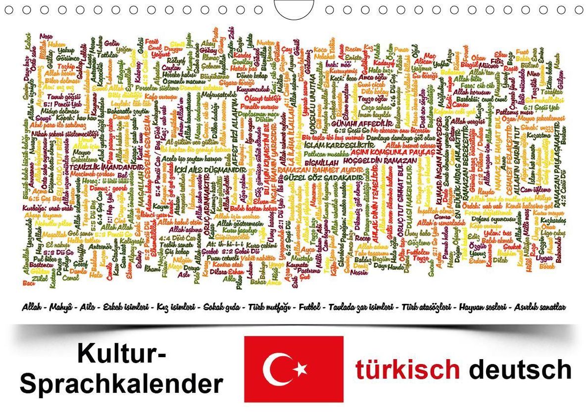 Kultur-Sprachkalender Türkisch-Deutsch Wandkalender 2020 DIN A4 quer -  Kalender bestellen