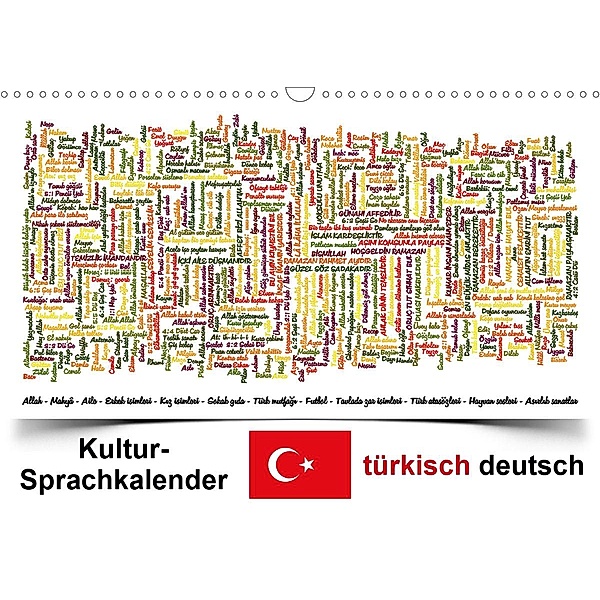 Kultur-Sprachkalender Türkisch-Deutsch (Wandkalender 2021 DIN A3 quer), Claus Liepke