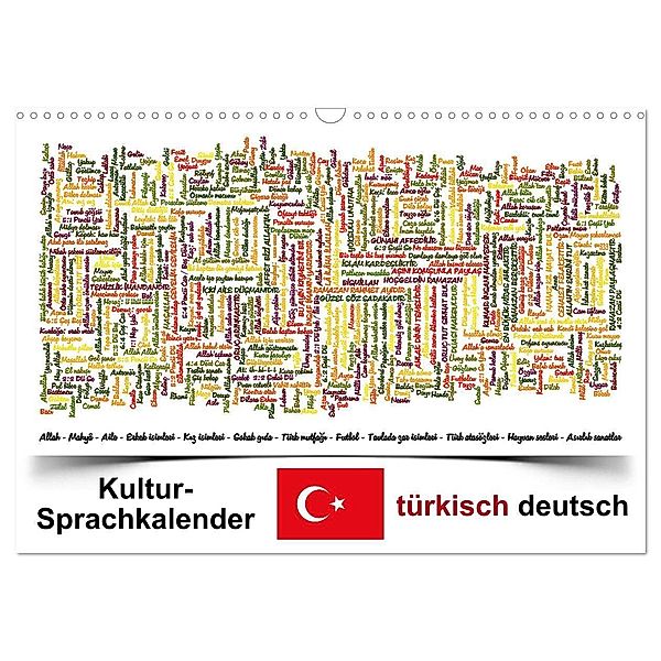 Kultur-Sprachkalender Türkisch-Deutsch (Wandkalender 2024 DIN A3 quer), CALVENDO Monatskalender, Claus Liepke