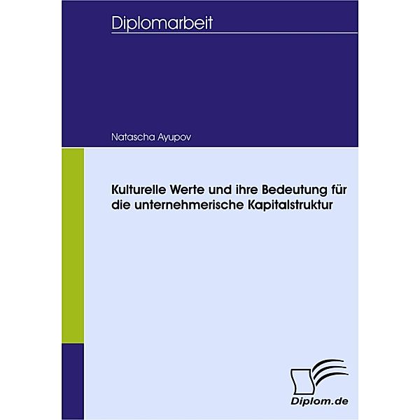 Kulturelle Werte und ihre Bedeutung für die unternehmerische Kapitalstruktur, Natascha Ayupov