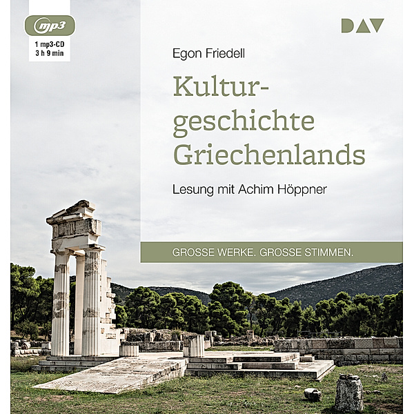 Kulturgeschichte Griechenlands,1 Audio-CD, 1 MP3, Egon Friedell