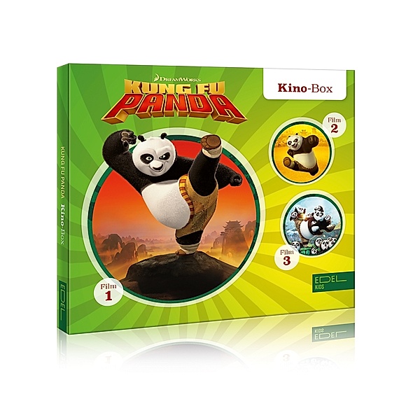 Kung Fu Panda - Kino-Box, Filme 1-3.Tl.1-3,3 Audio-CD, Kung Fu