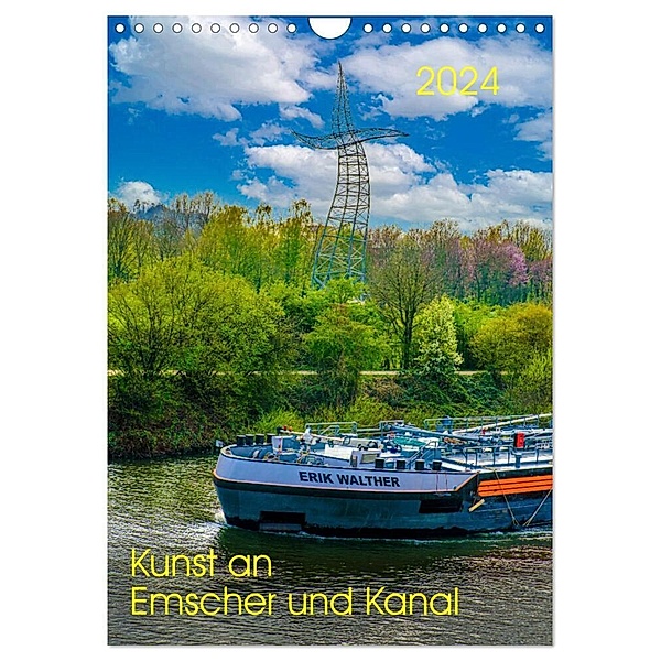 Kunst an Emscher und Kanal (Wandkalender 2024 DIN A4 hoch), CALVENDO Monatskalender, Klaus Fritsche
