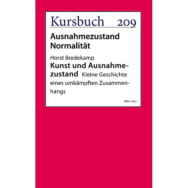 Kunst und Ausnahmezustand, Horst Bredekamp