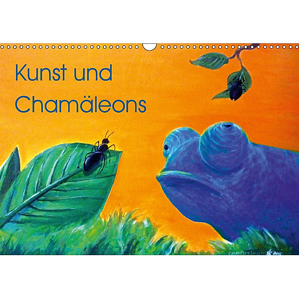 Kunst und Chamäleons (Wandkalender 2019 DIN A3 quer), Sonja Knyssok