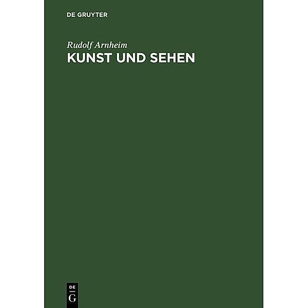 Kunst und Sehen, Rudolf Arnheim