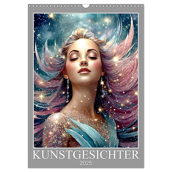 Kunstgesichter (Wandkalender 2025 DIN A3 hoch), CALVENDO Monatskalender, Calvendo, Werner Braun