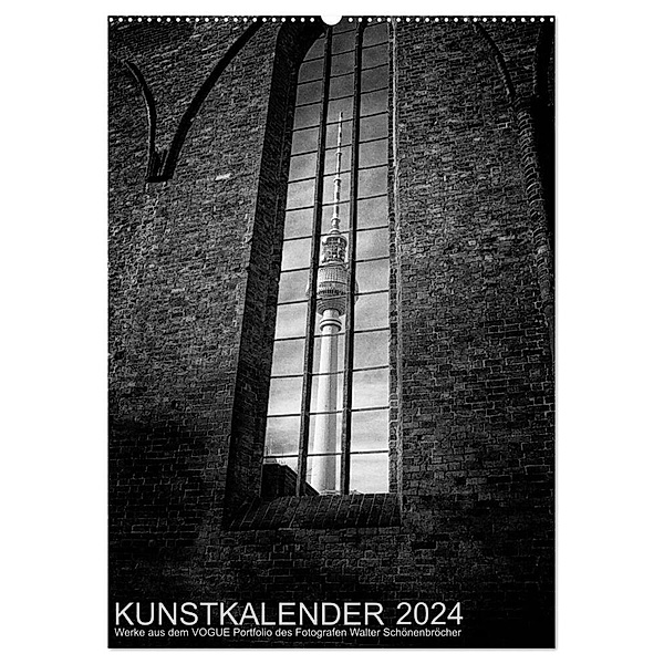 Kunstkalender 2024 (Wandkalender 2024 DIN A2 hoch), CALVENDO Monatskalender, Walter Schönenbröcher