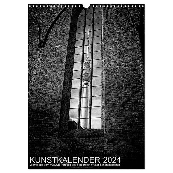 Kunstkalender 2024 (Wandkalender 2024 DIN A3 hoch), CALVENDO Monatskalender, Walter Schönenbröcher