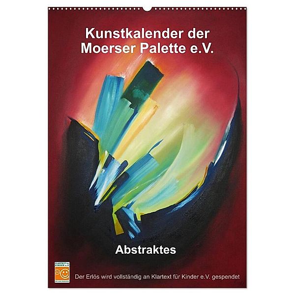 Kunstkalender der Moerser Palette e.V. - Abstraktes (Wandkalender 2024 DIN A2 hoch), CALVENDO Monatskalender, Kunstverein Moerser Palette e.V.