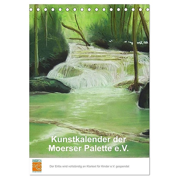Kunstkalender der Moerser Palette e.V. (Tischkalender 2024 DIN A5 hoch), CALVENDO Monatskalender, Miglieder der Moerser Palette e.V.