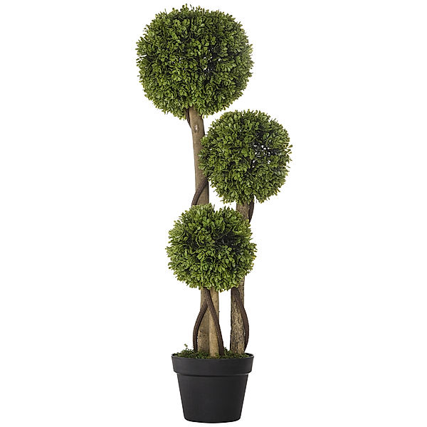 Kunstpflanze mit Kunstgras grün (Farbe: grün)