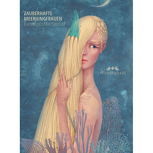 Kunstpostkarten-Set Zauberhafte Meerjungfrauen, 8 Teile