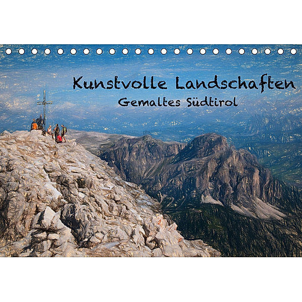 Kunstvolle Landschaften - Gemaltes Südtirol (Tischkalender 2019 DIN A5 quer), Georg Niederkofler