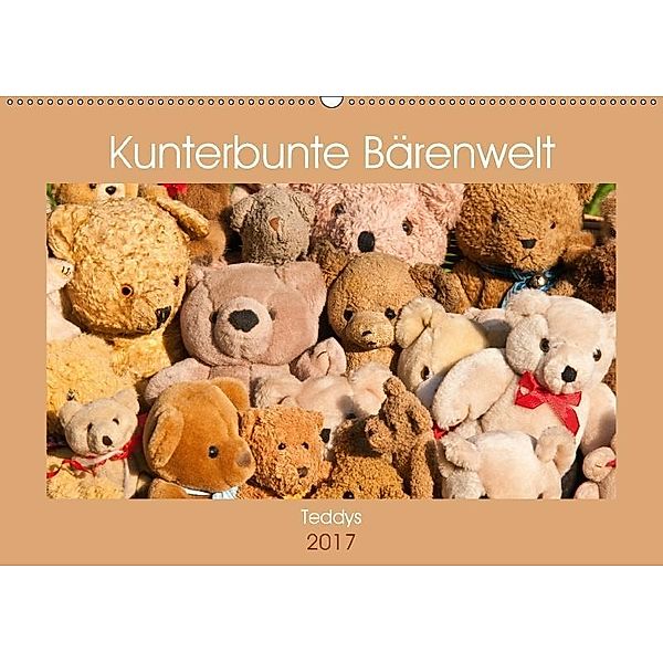 Kunterbunte Bärenwelt - Teddys (Wandkalender 2017 DIN A2 quer), Meike Bölts