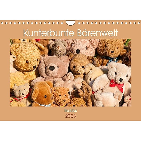 Kunterbunte Bärenwelt - Teddys (Wandkalender 2023 DIN A4 quer), Meike Bölts