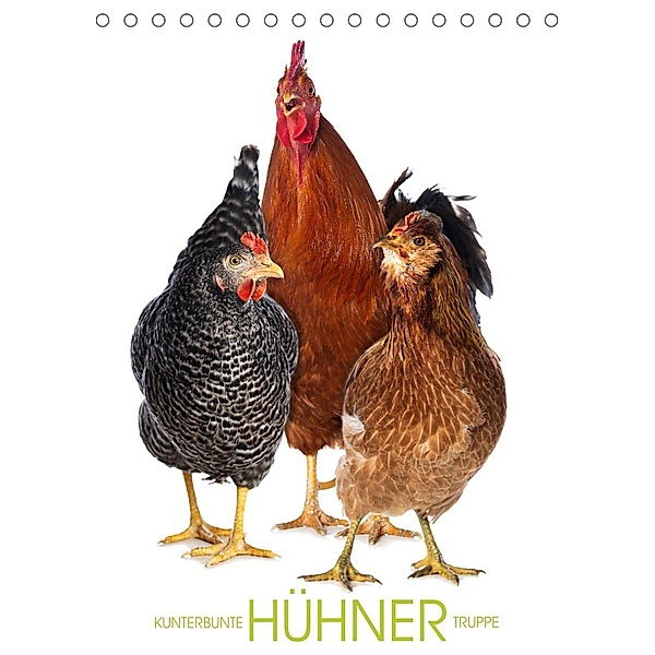 Kunterbunte Hühner Truppe (Tischkalender immerwährend DIN A5 hoch), Judith Kiener - DoraZett