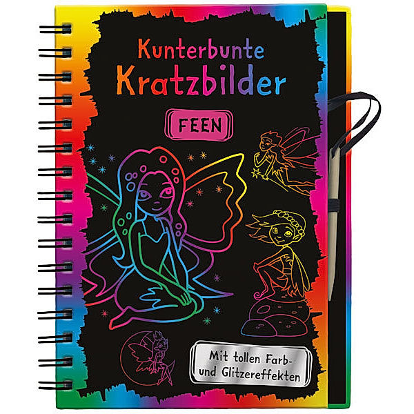 Kunterbunte Kratzbilder - Feen