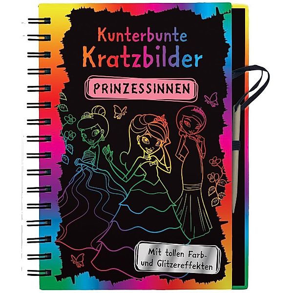 Kunterbunte Kratzbilder: Prinzessinnen