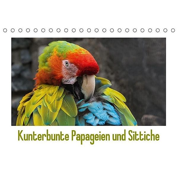 Kunterbunte Papageien und Sittiche (Tischkalender 2017 DIN A5 quer), Angelika Beuck