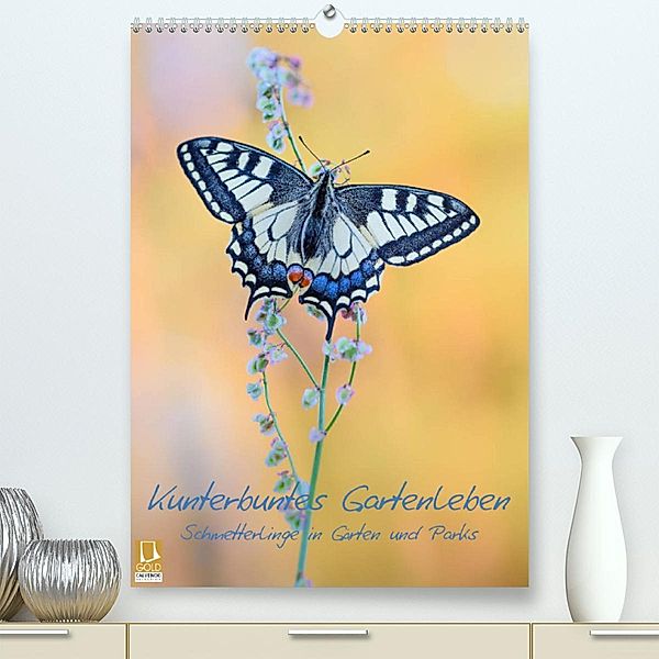 Kunterbuntes Gartenleben - Schmetterlinge in Gärten und Parks (Premium, hochwertiger DIN A2 Wandkalender 2023, Kunstdruc, Thomas Marth