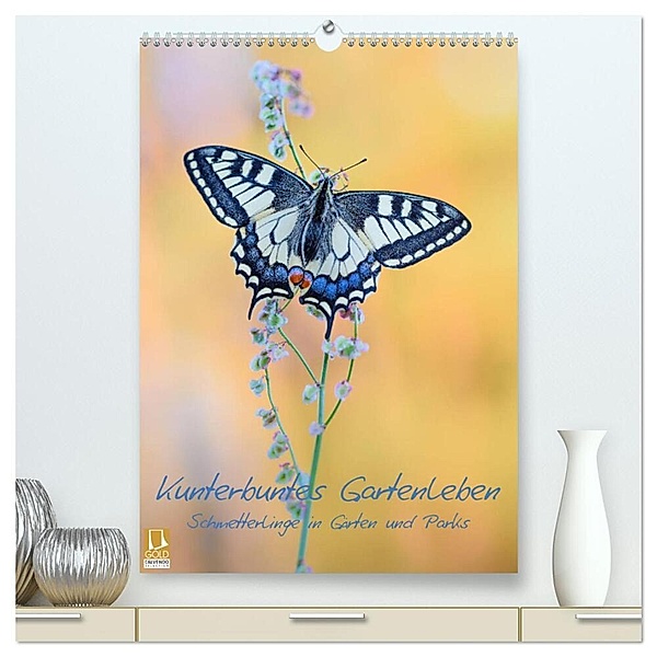 Kunterbuntes Gartenleben - Schmetterlinge in Gärten und Parks (hochwertiger Premium Wandkalender 2024 DIN A2 hoch), Kunstdruck in Hochglanz, Thomas Marth