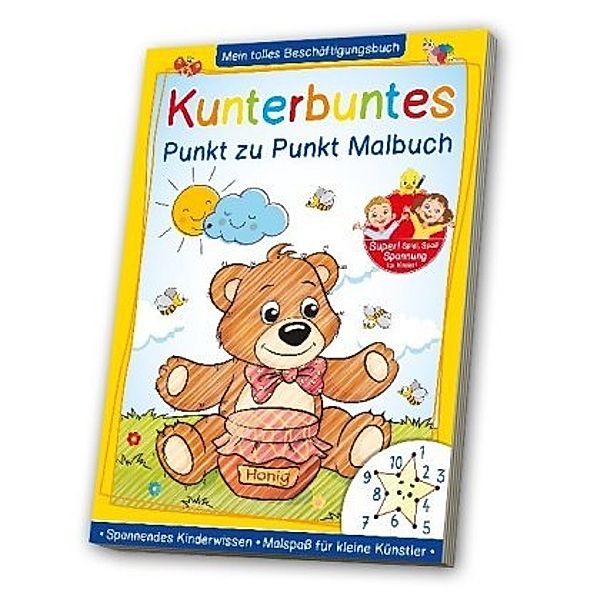 Kunterbuntes Punkt zu Punkt Malbuch, Zahlen von 1-30