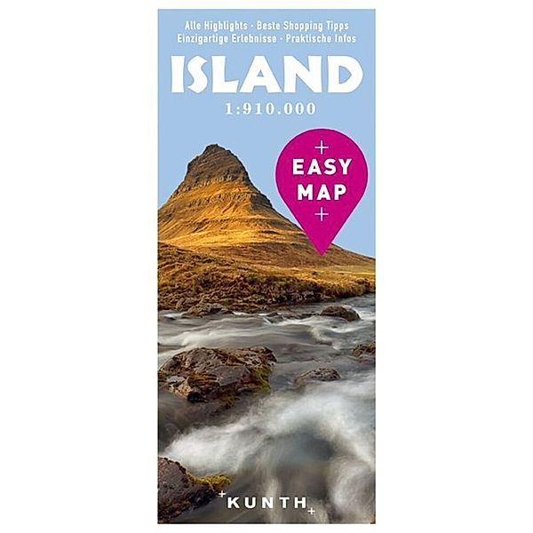 Kunth Easy Map / KUNTH EASY MAP Island 1:910.000, KUNTH Verlag