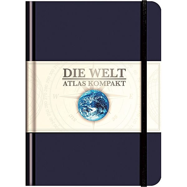 KUNTH Taschenatlas Die Welt - Atlas kompakt, blau