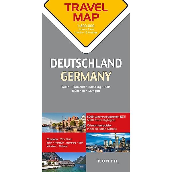 KUNTH TRAVELMAP / KUNTH TRAVELMAP Deutschland 1:800.000