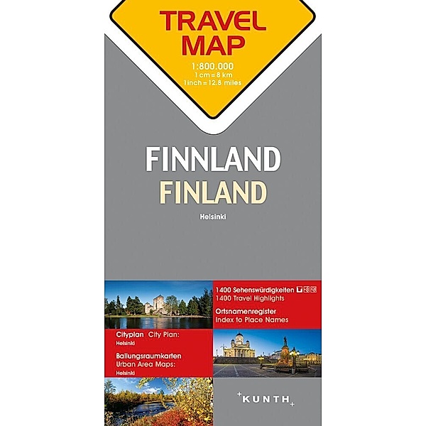 KUNTH TRAVELMAP / KUNTH TRAVELMAP Finnland 1:800.000. Suomi. Finlande