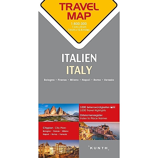 KUNTH TRAVELMAP / KUNTH TRAVELMAP Italien 1:800.000