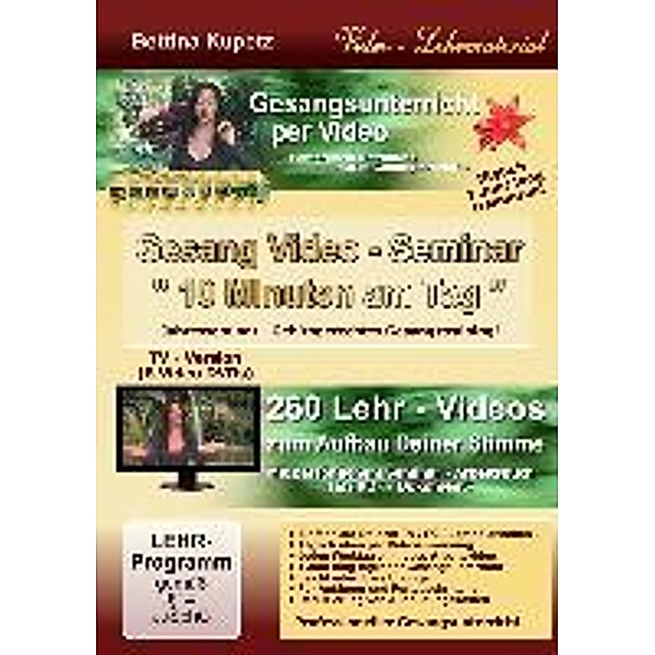 Kupetz, B: GESANG VIDEO - SEMINAR, Bettina Kupetz