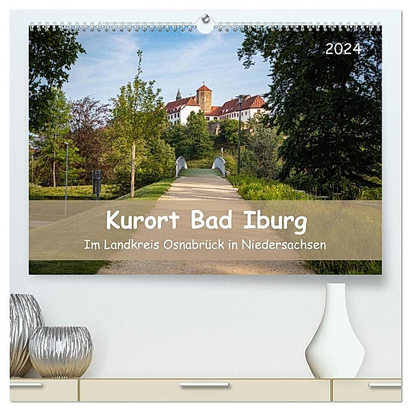 Kurort Bad Iburg (hochwertiger Premium Wandkalender 2024 DIN A2 quer), Kunstdruck in Hochglanz, Marlen Rasche