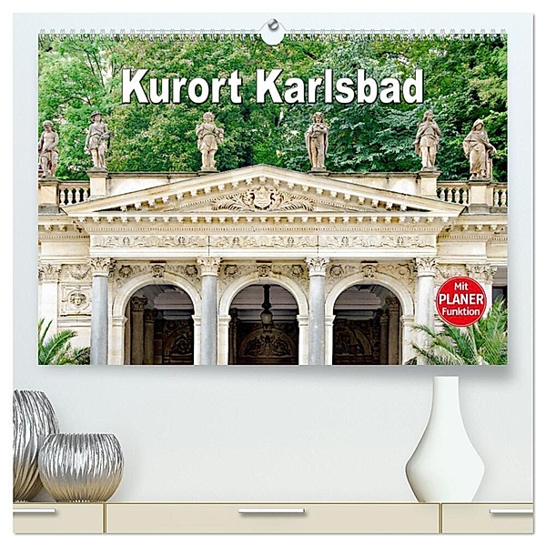 Kurort Karlsbad (hochwertiger Premium Wandkalender 2025 DIN A2 quer), Kunstdruck in Hochglanz, Calvendo, Nina Schwarze