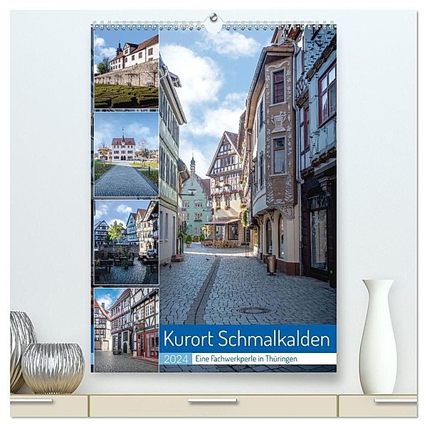 Kurort Schmalkalden (hochwertiger Premium Wandkalender 2024 DIN A2 hoch), Kunstdruck in Hochglanz, Steffen Gierok-Latniak