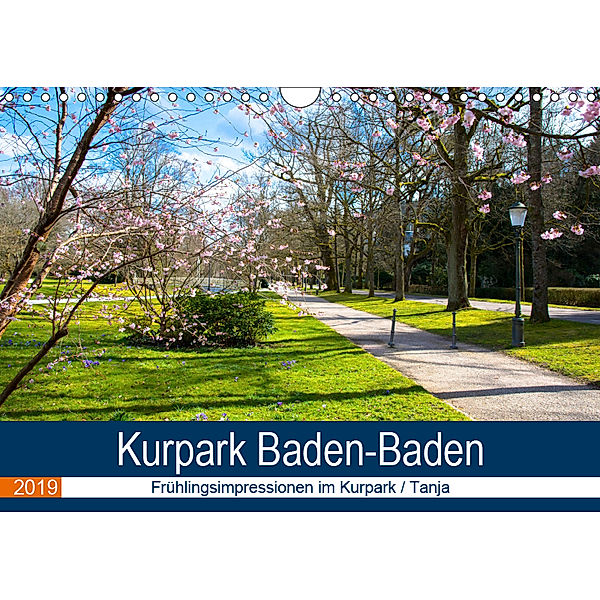 Kurpark Baden-Baden (Wandkalender 2019 DIN A4 quer), Tanja Voigt