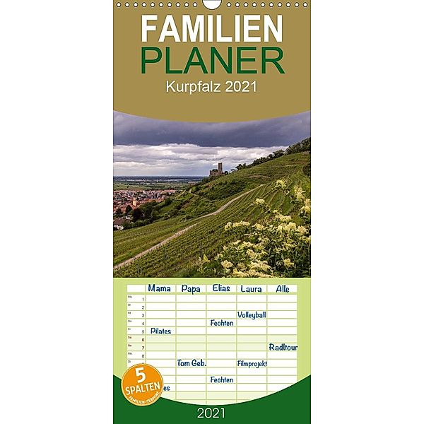 Kurpfalz - Familienplaner hoch (Wandkalender 2021 , 21 cm x 45 cm, hoch), Holger Losekann