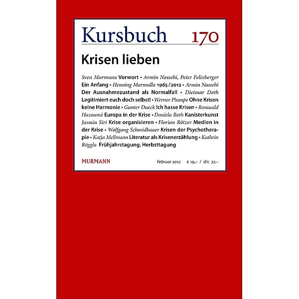 Kursbuch 170 / Kursbuch Bd.170