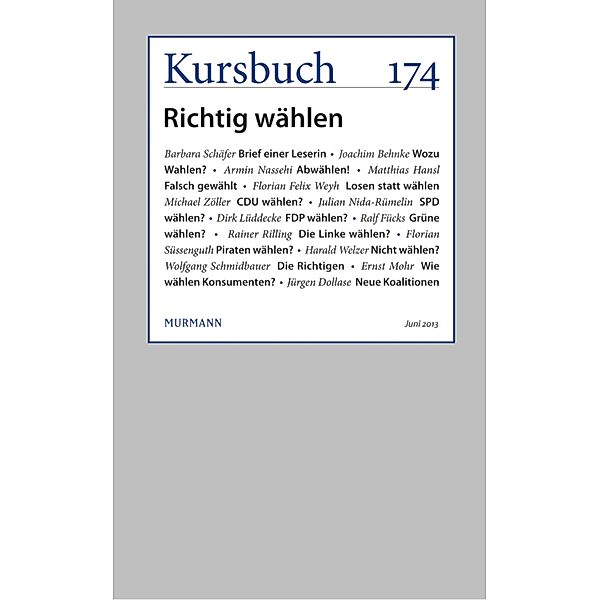 Kursbuch 174 / Kursbuch Bd.174