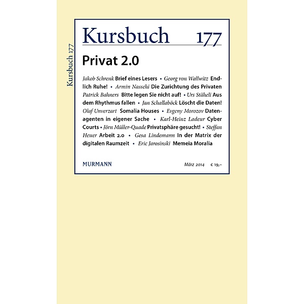 Kursbuch 177 / Kursbuch Bd.177