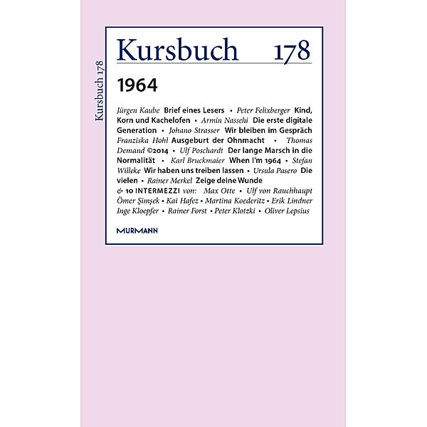 Kursbuch 178 / Kursbuch Bd.178