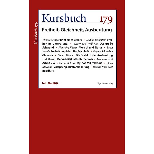 Kursbuch 179 / Kursbuch Bd.179