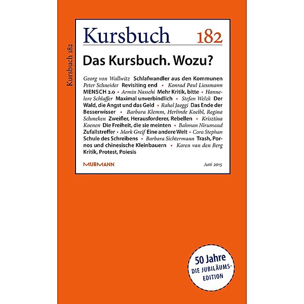 Kursbuch 182 / Kursbuch Bd.182