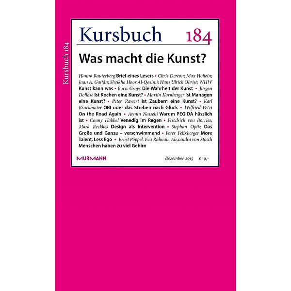 Kursbuch 184 / Kursbuch Bd.184