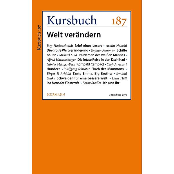 Kursbuch 187 / Kursbuch Bd.187