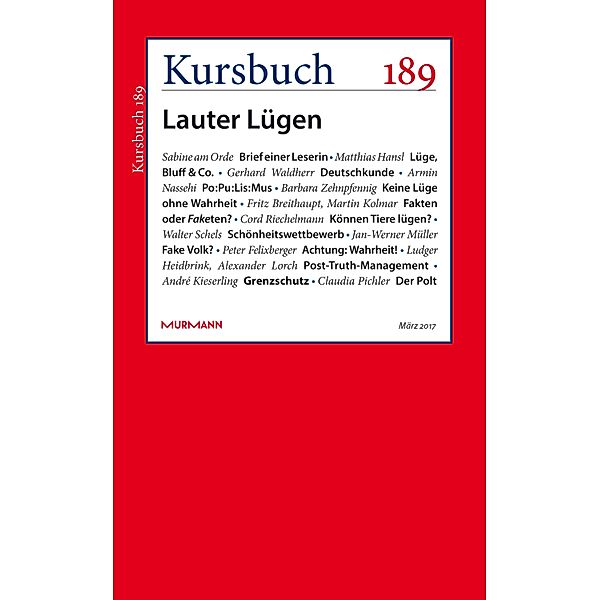 Kursbuch 189 / Kursbuch